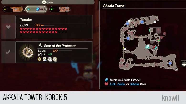 hyrule warriors age of calamity akkala tower korok 5 map