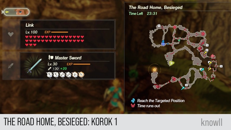 hyrule warriors age of calamity the road home besieged korok 1 map