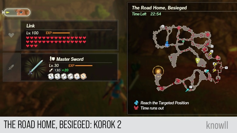 hyrule warriors age of calamity the road home besieged korok 2 map