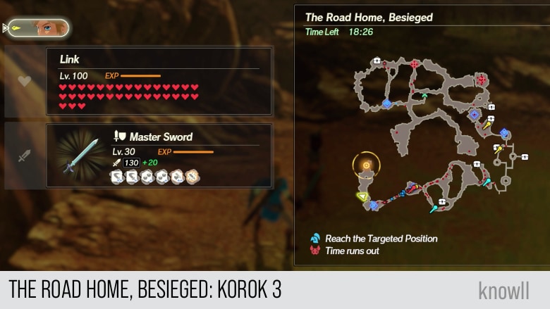 hyrule warriors age of calamity the road home besieged korok 3 map