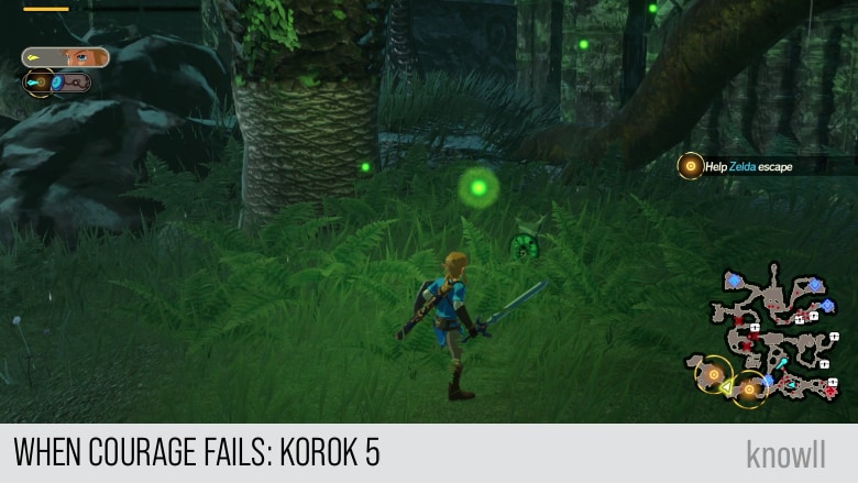 hyrule warriors age of calamity when courage fails korok 5